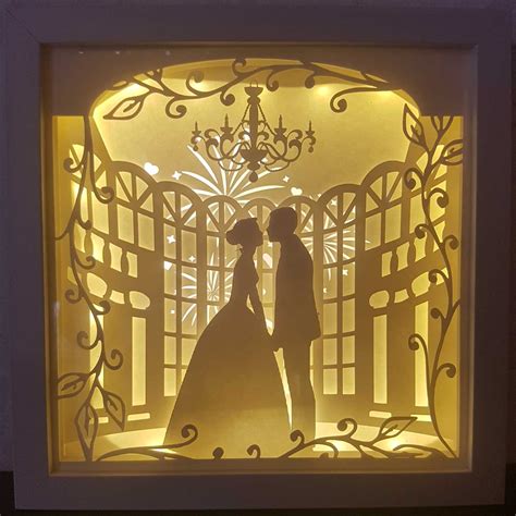 126+ Wedding Light Box Ideas Cricut -  Free Shadow Box SVG PNG EPS DXF