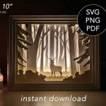 130+ 3d Paper Light Box -  Shadow Box SVG Printable