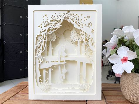 181+ Download 3d Layered Paper Art Template Free -  Instant Download Shadow Box SVG