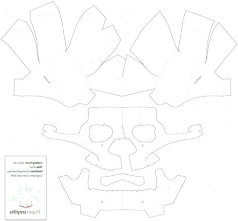 191+ Printable 3d Paper Skull Template -  Popular Shadow Box SVG Cut Files