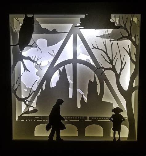 232+ Harry Potter Light Box Svg Free -  Digital Download Shadow Box SVG