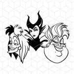 Disney Villains ‪‬disney SVG Disney Villains: The Enchanting World Of Wickedness