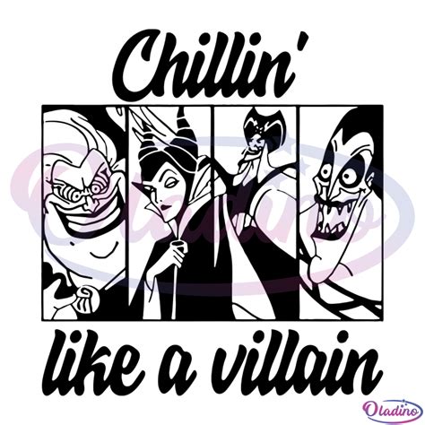 Chillin Like A Villain Disney SVG H1: Chillin' Like A Villain: Embracing The Dark Side With Disney SVGs