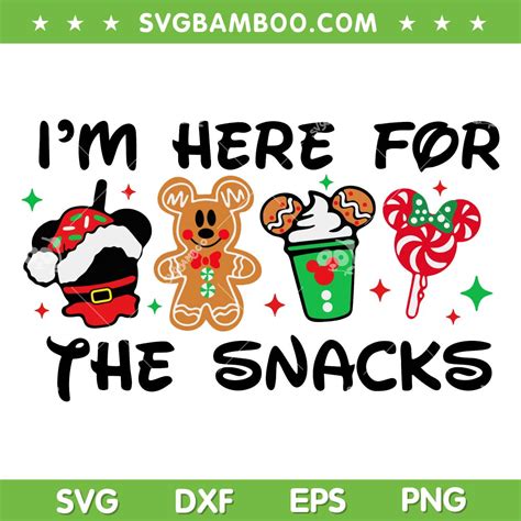 Disney Christmas Snacks SVG H1: Disney Christmas Snacks SVG: A Festive Collection For Holiday Cheer