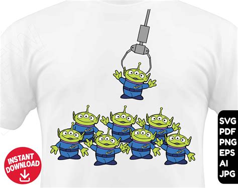 Toy Story Alien Shirt SVG Toy Story Alien Shirt SVG: A Cosmic Fashion Statement