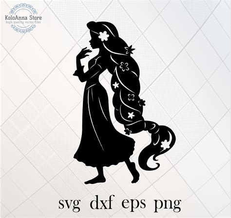 Rapunzel Silhouette SVG Rapunzel Silhouette SVG: A Detailed Exploration Of The Iconic Fairy Tale Princess