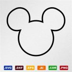 Mickey Mouse Head Silhouette SVG Free Mickey Mouse Head Silhouette SVG Free: Unleash The Magic Of Disney With Your Creative Projects