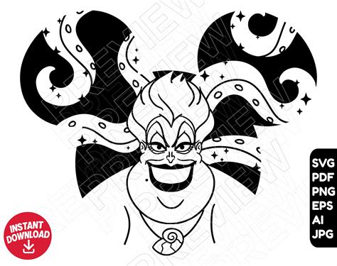 Ursula SVG Ursula SVG: Unraveling The Enchanting Sea Witch's Allure In Vector Graphics