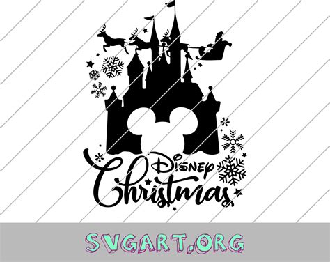 Disney Castle Christmas SVG Disney Castle Christmas SVG: A Magical Addition To Your Holiday Decorations