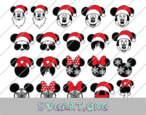 Christmas Mickey Ears SVG Christmas Mickey Ears SVG: A Festive DIY For The Holidays