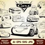 Disney Cars SVG Disney Cars SVG: Unleash The Magic Of Pixar's Beloved Franchise