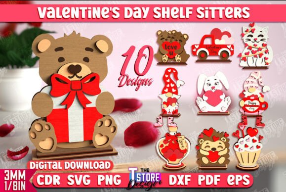 Valentine's Day Shelf Sitters Bundle