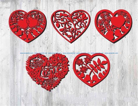 427+ Valentine's Laser Cut Files