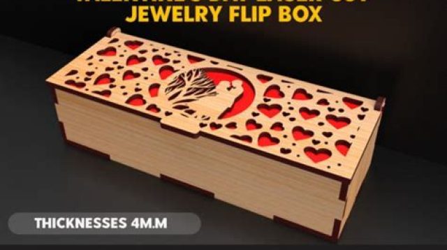 431+ Laser Cut Valentines Box