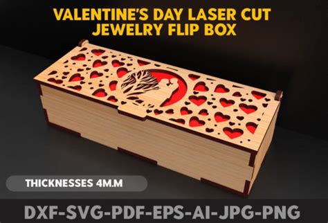 431+ Laser Cut Valentines Box