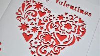 362+ Laser Cut Valentines Card